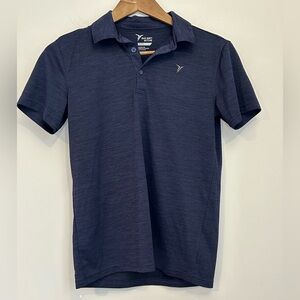 Old Navy Active Boys Polo Shirt Navy Blue Go-Dry Size L (10-12)